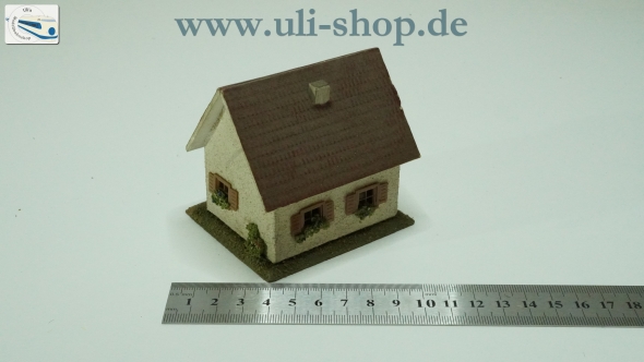 Bub H0 1271 Modellhaus (Nr. 0326) Holzhaus bespielt